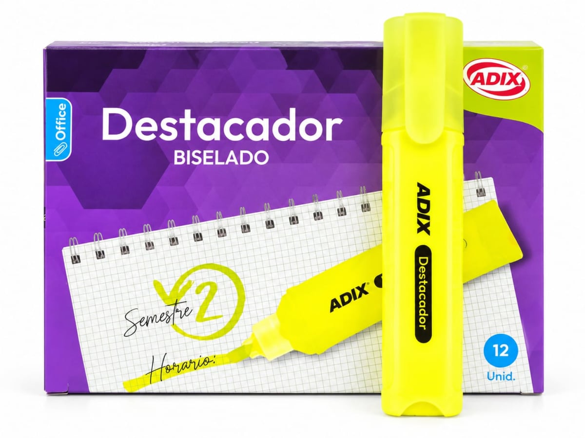 Destacador oficina ADIX Amarillo 1