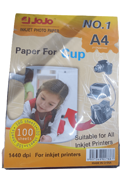 PAPEL SUBLIMACION JOJO 100UNI2