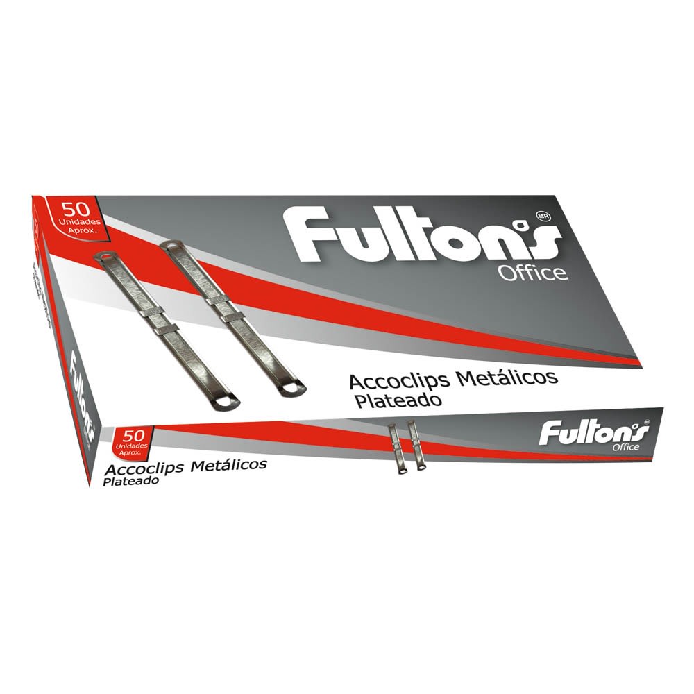 ACCOCLIP METALICO PLATEADO 349771 50UNI 1