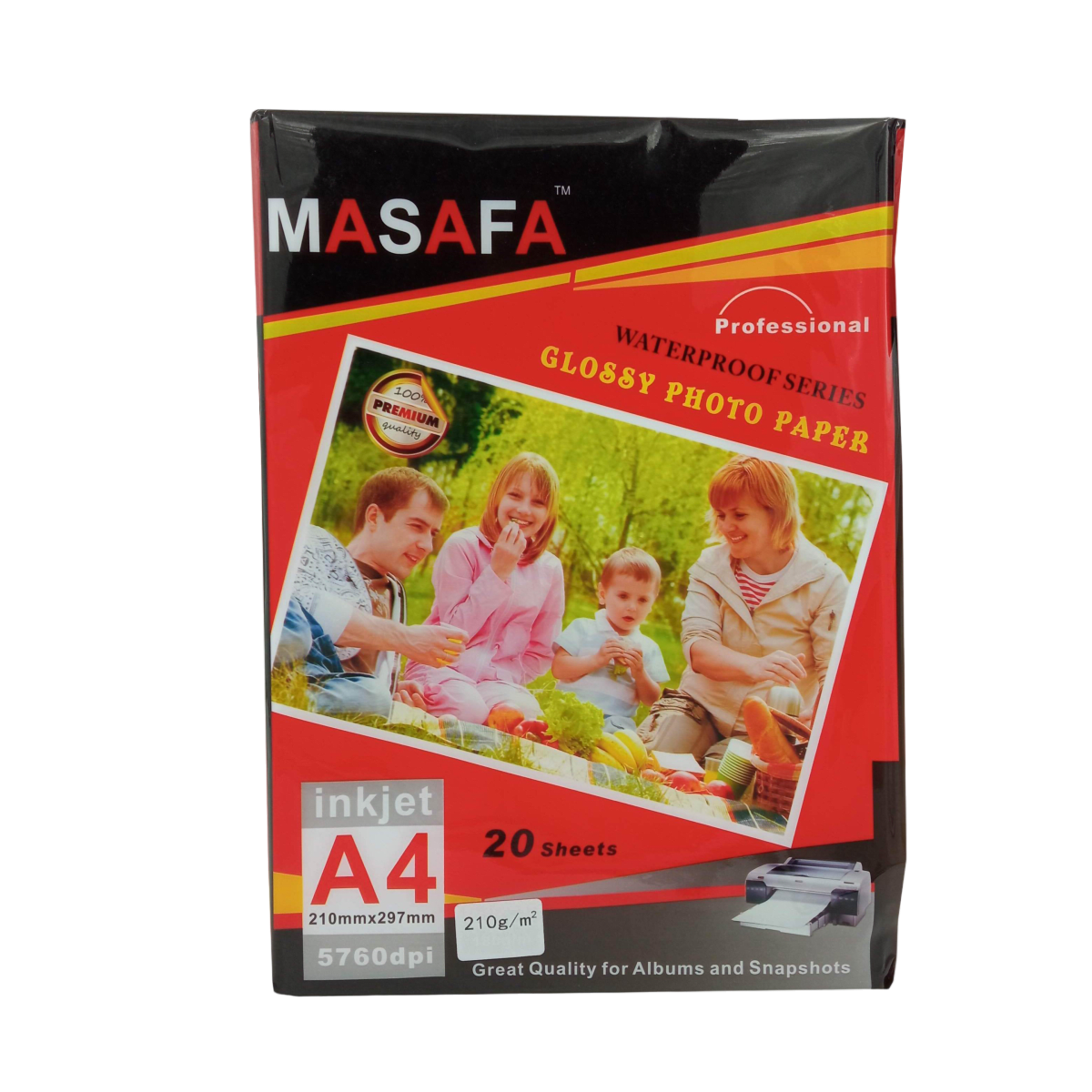 PAPEL FOTOGRAFICO MASAFA A4 210 GRS 20 PCS 0