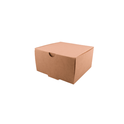 Envase Kraft delivery cuadrada M
