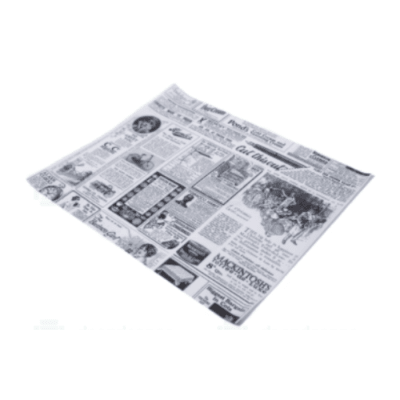 Papel Antigrasa diseño Time, 25 unidades