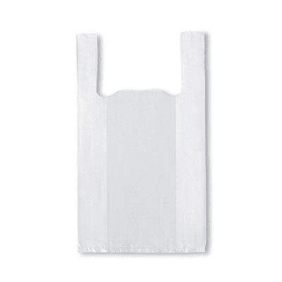 100 Bolsas Camiseta blanca 50x60 cm