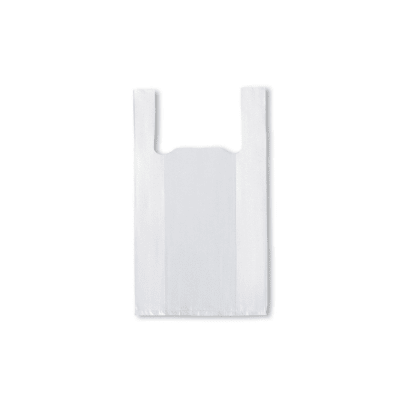 100 Bolsas Camiseta blanca 35x40 cm