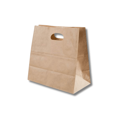 Bolsa Kraft C/troquel 35x32x18 cm