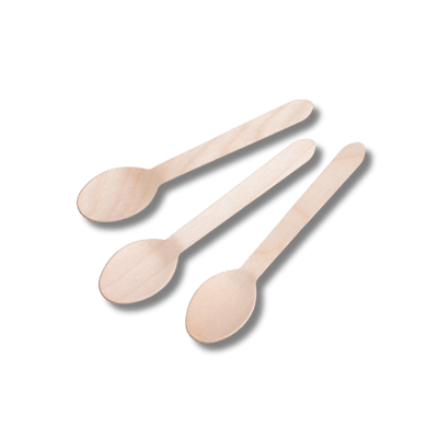 100 Cucharas madera 16 cm