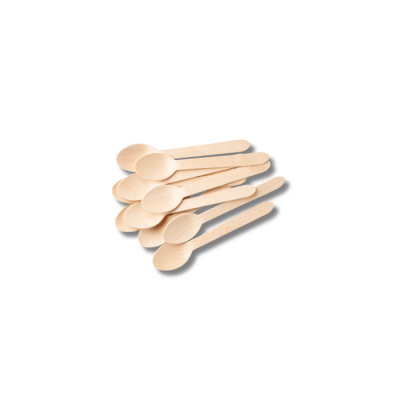 100 Cucharas madera café/té 11cm