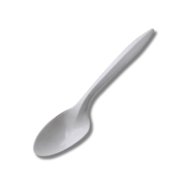 100 Cucharas blancas 14cm