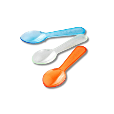 100 Cucharas para helado colores 7,5cm