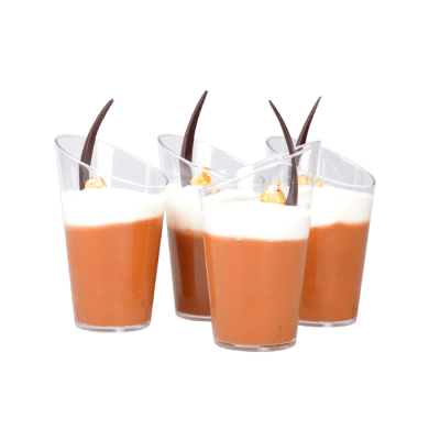 Pote Postre Redondo 160 ml, 16 unidades