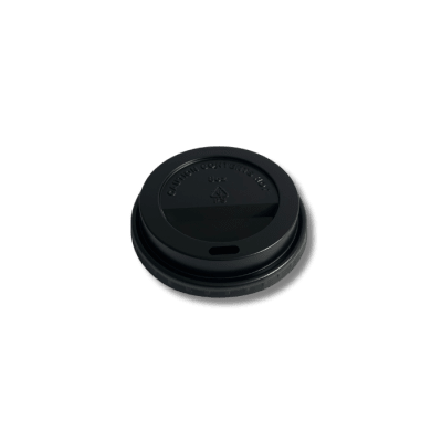 Tapa Capuccino negra 12-24 oz, 50 unidades