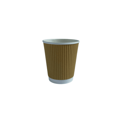 Vaso Ripple Kraft 240 ml, 25 unidades