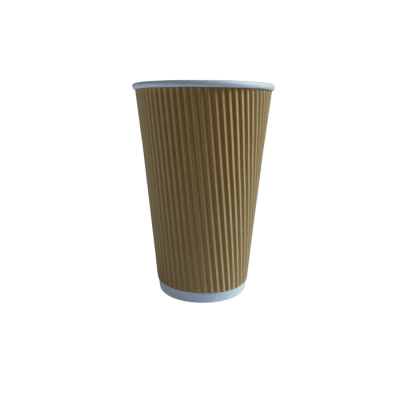 Vaso Ripple Kraft 500 ml , 25 unidades