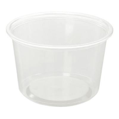 Pote PP C/tapa 470 ml, 25 unidades