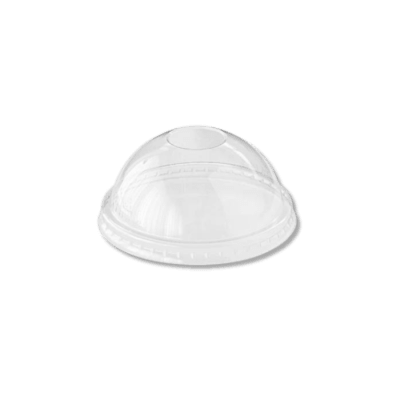 Tapa Cúpula PET C/perforación 16oz, 50 unidades
