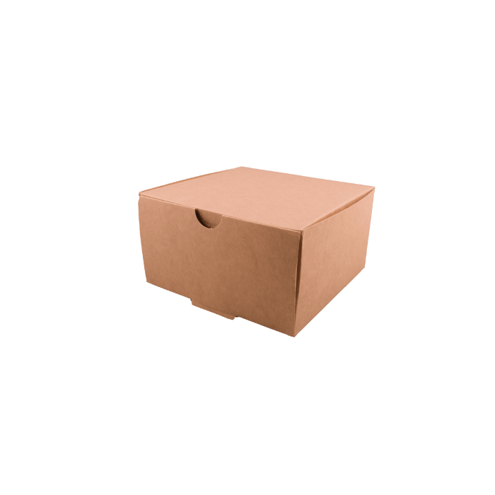 Envase Kraft delivery cuadrada M1