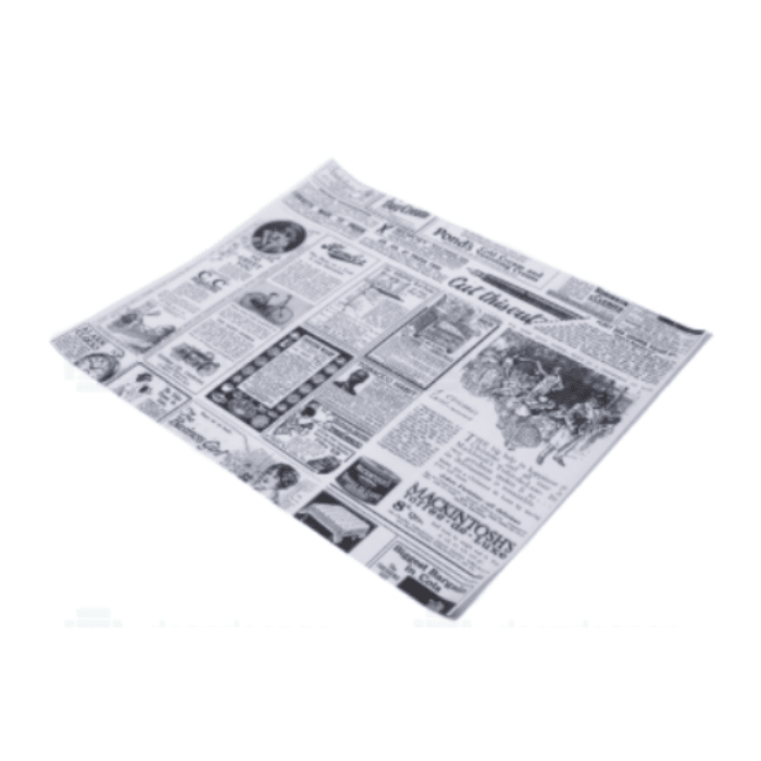 Papel Antigrasa diseño Time, 25 unidades1