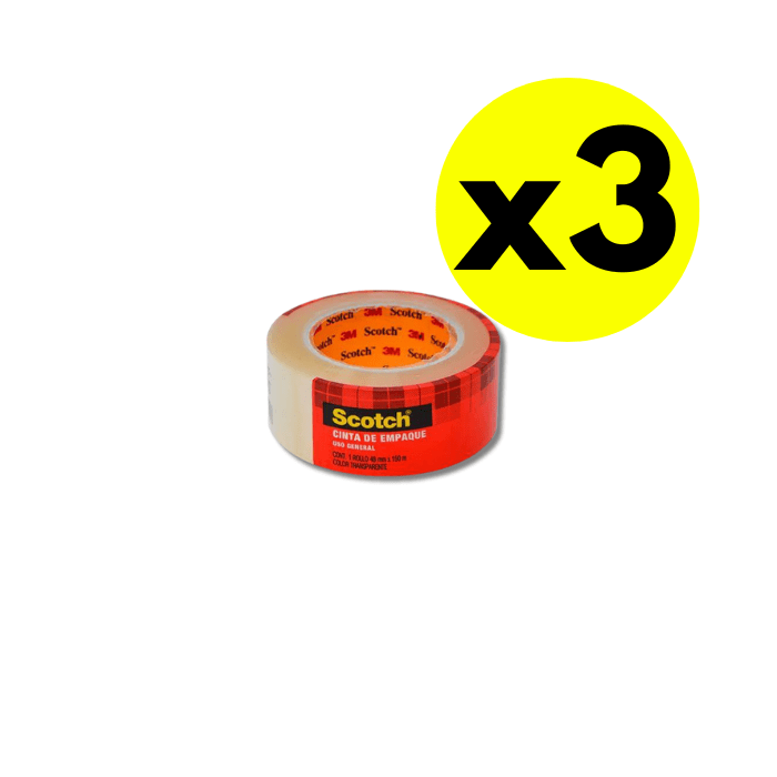 Cintas Scotch 500, 3 unidades1