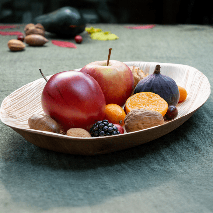 Bowl Ovalado de Hoja de Palma 18x12x3 cm1