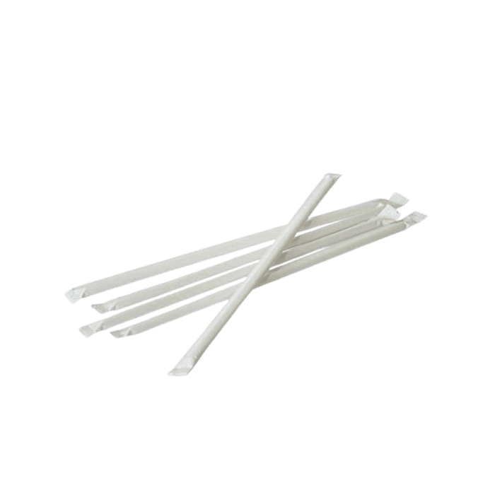 200 Bombillas de papel envasada bicolor rojo1