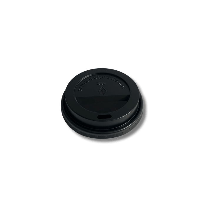 Tapa Capuccino negra 12-24 oz, 50 unidades1