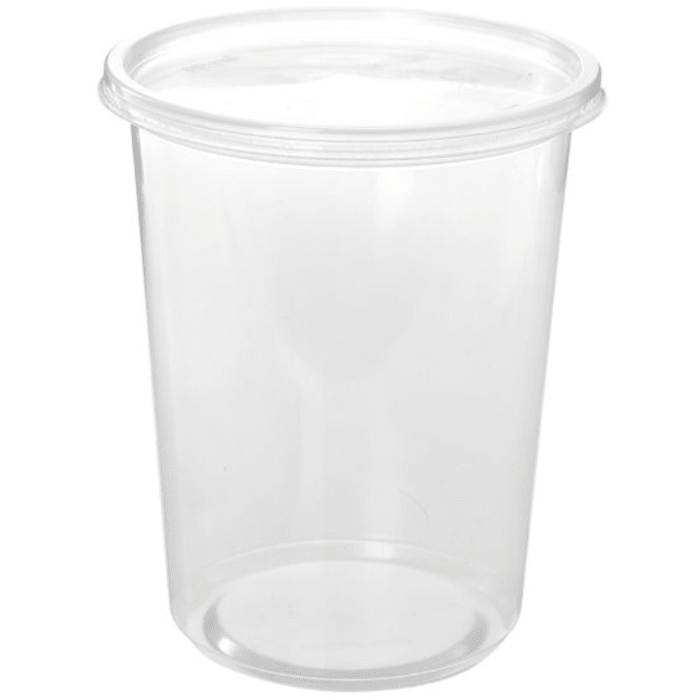 Pote PP C/tapa 940 ml, 25 unidades1