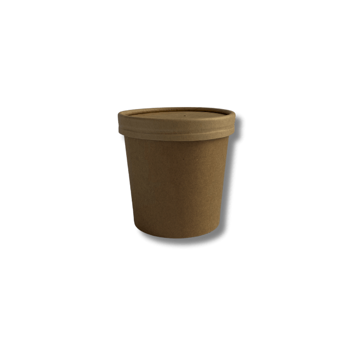 Pote Kraft C/tapa 360 ml, 25 unidades1