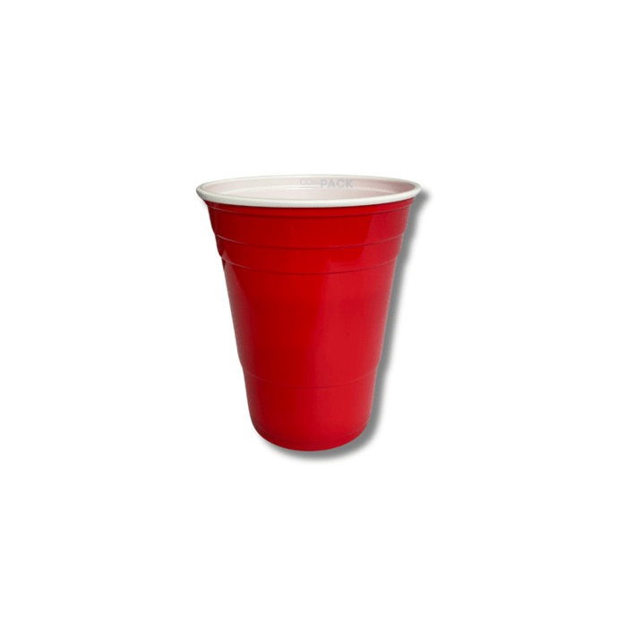 Vaso Americano rojo 500 ml, 10 unidades1