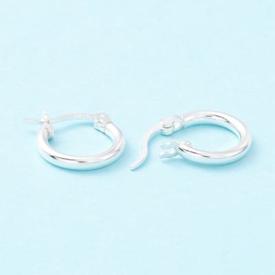 ARO LISTO PLATA 925 ARGOLLA 14x13x2mm