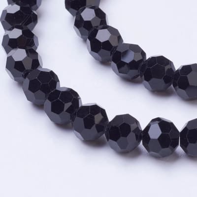 CRISTAL AUSTRIACO POR TIRA NEGRO 8MM