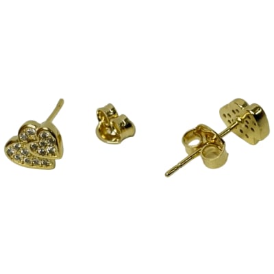 AROS LISTOS B/O MICROZIRCONES 2 CORAZONES 8X6MM