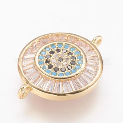 CONECTOR B/ORO CIRCULO CON ZIRCONES 15X19MM1
