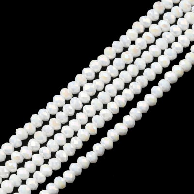 CRISTAL AUSTRIACO POR TIRA 3X2MM FACETADO BLANCO AB3