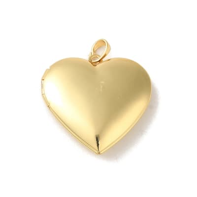 COLGANTE B/O 18K CORAZON LOCKET 29x28.5x7.5MM, AGUJERO: 5x3.5MM