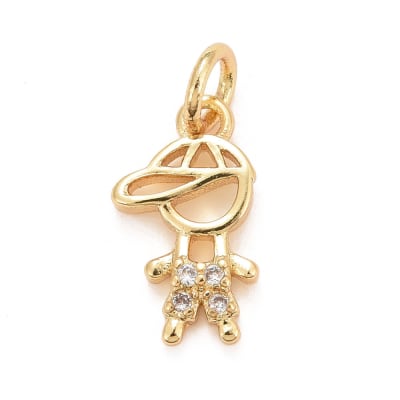COLGANTE B/O NIÑO CON ZIRCONES 12X7MM1