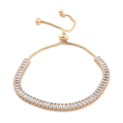 PULSERA AJUSTABLE B/O ZIRCONES RECTANGULARES1