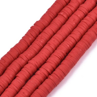 FIMO DISCOS 6MM ROJO 3