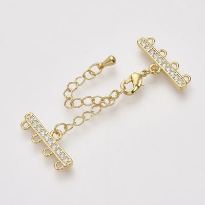 BROCHE/TERMINAL B/O CON ZIRCONES 21X9MM1