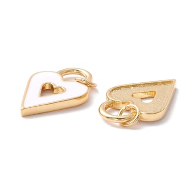 COLGANTE B/O CORAZON ESMALTADO BLANCO HUECO1