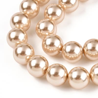 CRISTAL AUSTRIACO PERLA DE VIDRIO TRIGO 10MM APROX. 43PCS