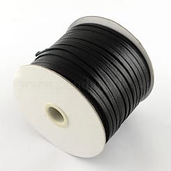HILO DE POLIESTER ENCERADO 6X1MM PIEL DE SERPIENTE NEGRO1