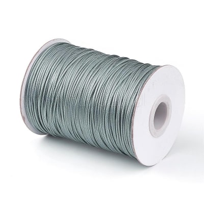 HILO DE POLIESTER ENCERADO 1MM PIEL DE SERPIENTE GRIS1