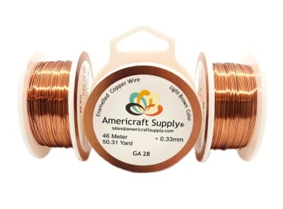 ALAMBRE AMERICRAFT SUPPLY LIGHT BROWN CALIBRE 281