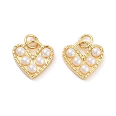 COLGANTE B/O 18K CORAZON CON PERLITAS 12.5x13x4MM1