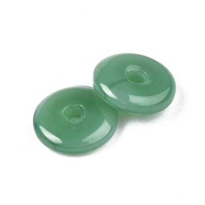PACK DE 10 PASADORES DONA VERDE IMT. JADE DE CRISTAL 10x3MM, AGUJERO: 1.5x1.6MM