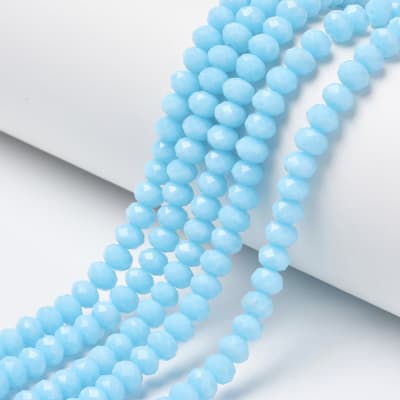 CRISTAL AUSTRIACO POR TIRA 4X3MM CIAN 21