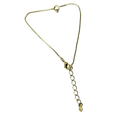 PULSERA B/O 3MS VENECIANA CORAZON CONECTOR CON PUNTO DE LUZ 17CM + 4CM1