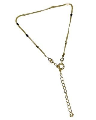 PULSERA B/O 3MS ESLABON MINI CORAZON PLANO 17+5CM