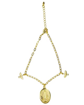 PULSERA B/O 3MS MEDALLA MILAGROSA Y 2 ESPIRITU SANTO