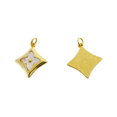 COLGANTE B/O ROMBO FLOR NACAR 20MM1